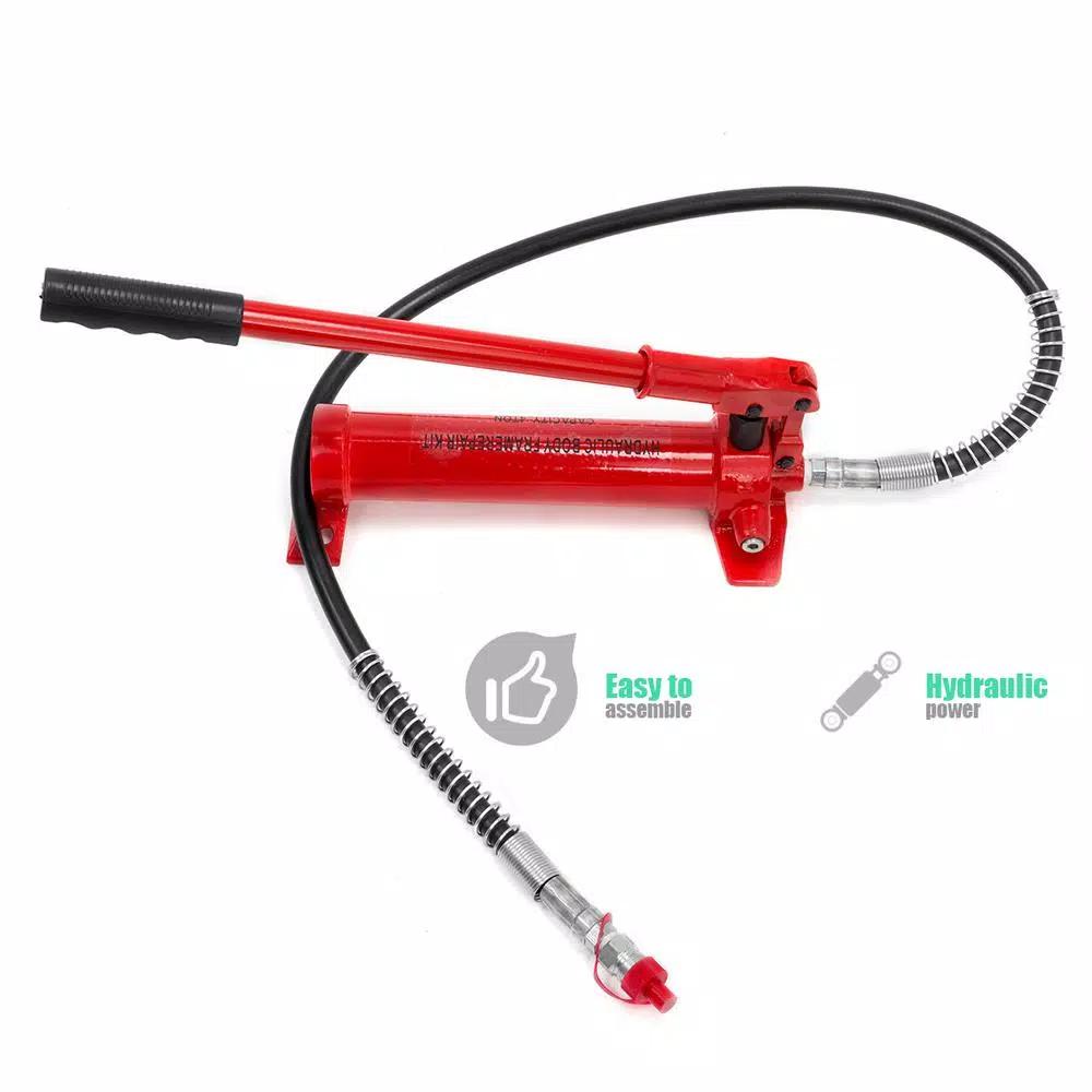 Stark 4-Ton Porta Power Hydraulic Jack Tool Kit for Auto Body Frame Repair & Construction