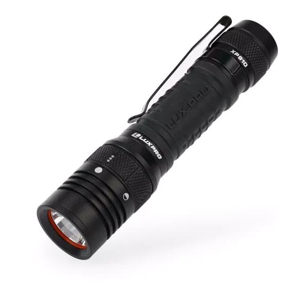 LUXPRO Pro Series 1000 Lumens LED Tactical Rechargeable Flashlight with TackGrip