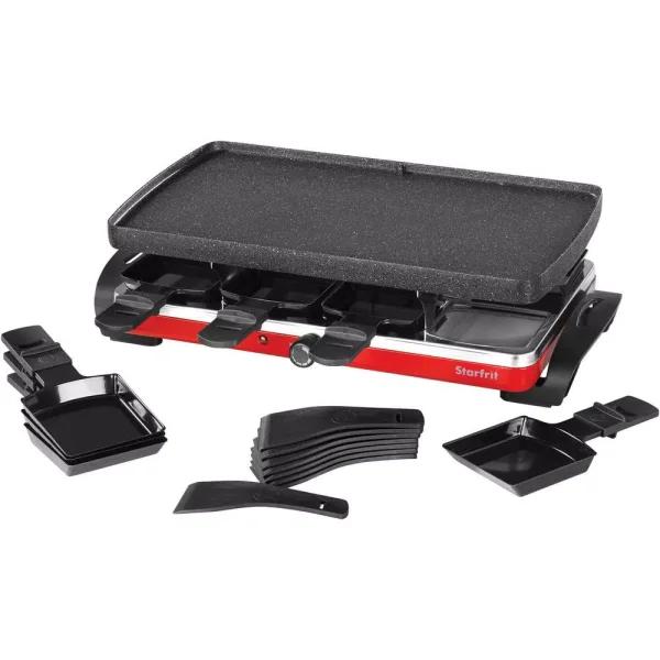 Starfrit THE ROCK by Starfrit Raclette Party Indoor Grill Set, 1500W Nonstick Cast Aluminum