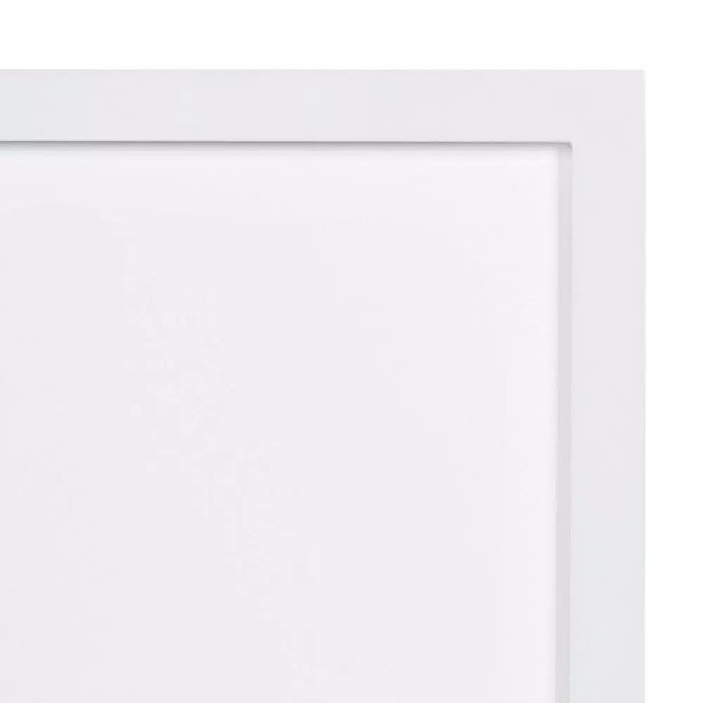 DesignOvation Gallery 17 x 17 in. White Wood Picture Frame, Matted to 4 x 6 in.