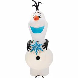 Disney Frozen 11 ft. Pre-Lit Inflatable Olaf with Snowflake Airblown Holiday Decoration thumbnail 6