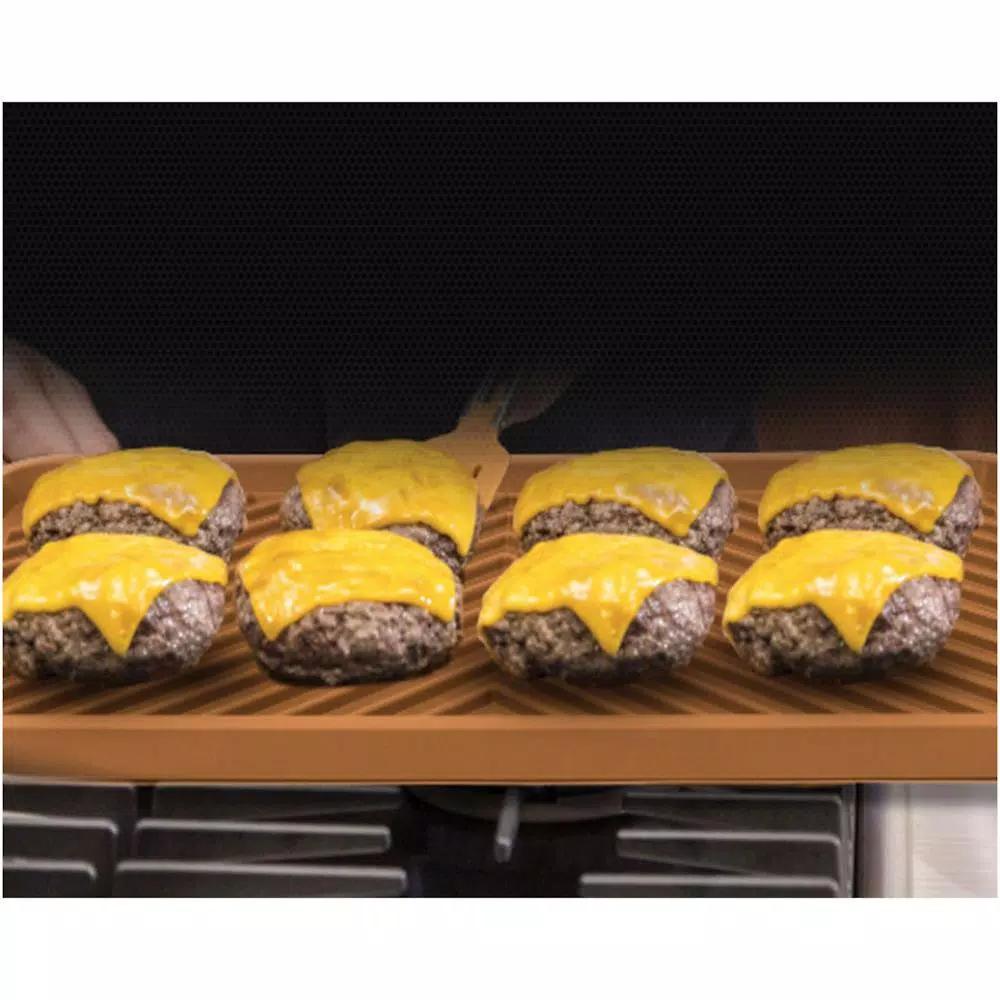 Gotham Steel 19.5 in. x 10.75 in. Ti-Ceramic Nonstick Reversible Double Grill and Griddle