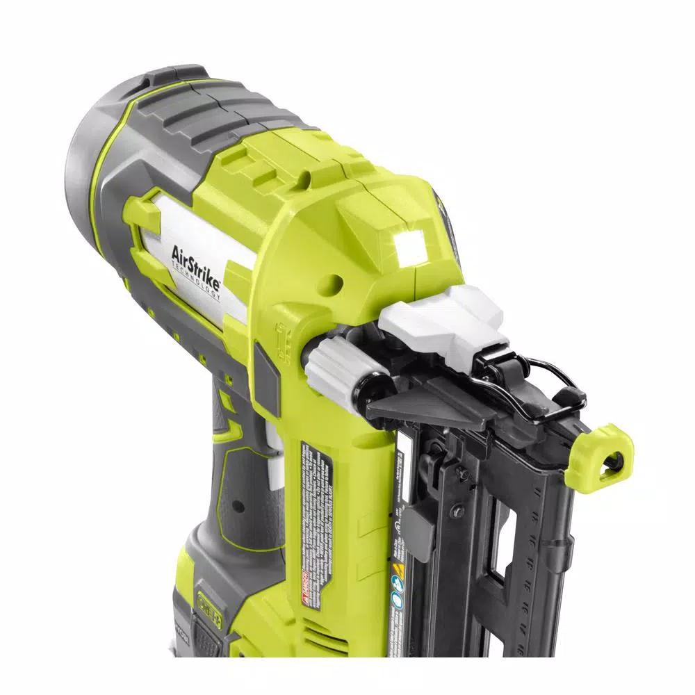 RYOBI 18V ONE+ AirStrike 18-Gauge Brad Nailer and 16-Gauge Finish Nailer 2-Tool Combo Kit