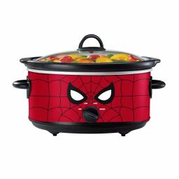 Uncanny Brands Marvel Spider-Man 7-Quart Slow Cooker, Red with Wraparound Superhero Art thumbnail 3