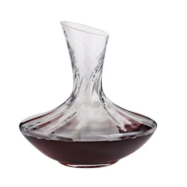 Wine Enthusiast Allure 47.25 oz. Aerating Wine Decanter, Mouth-Blown Lead-Free Crystal