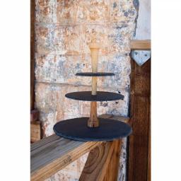 Boska 3-Tier Slate and Oak Cheese Party Tower Serving Tray thumbnail 5