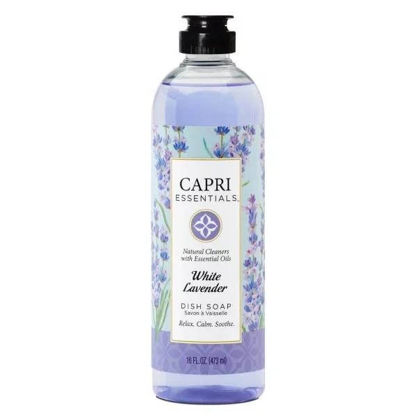 Capri Essentials White Lavender Dish Soap - Plant-Based & Essential Oil Infused