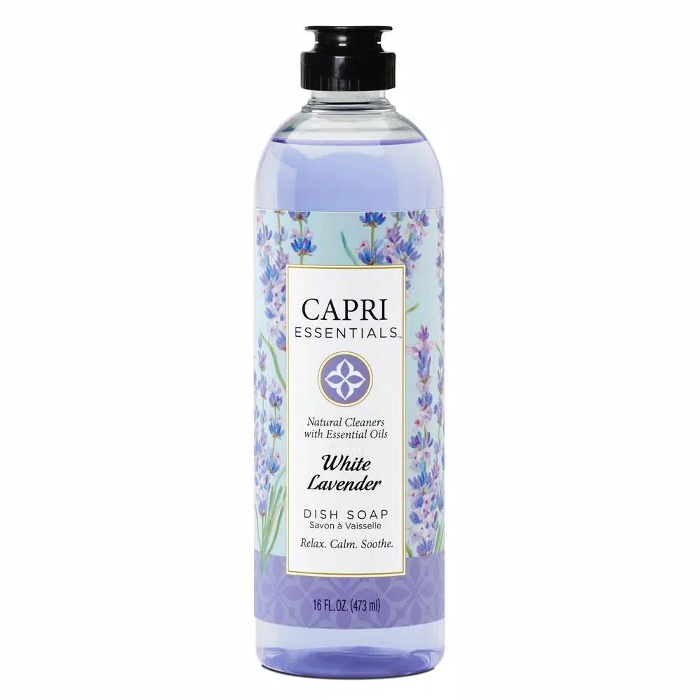 Capri Essentials White Lavender Dish Soap - Plant-Based & Essential Oil Infused