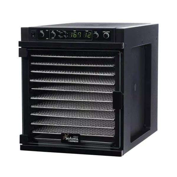 Tribest Sedona Express 11-Tray Black Stainless Steel Food Dehydrator with TST Technology