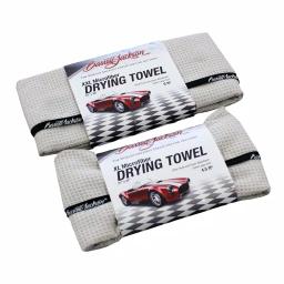 Barrett-Jackson Waffle Weave Drying Towel Kit - 2 Piece Car Care Set thumbnail 1