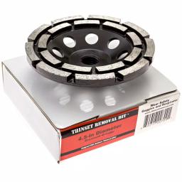 Thinset Removal Bit 4.5 in. Double Row Diamond Grinding Cup Wheel for Masonry and Thinset Removal thumbnail 2