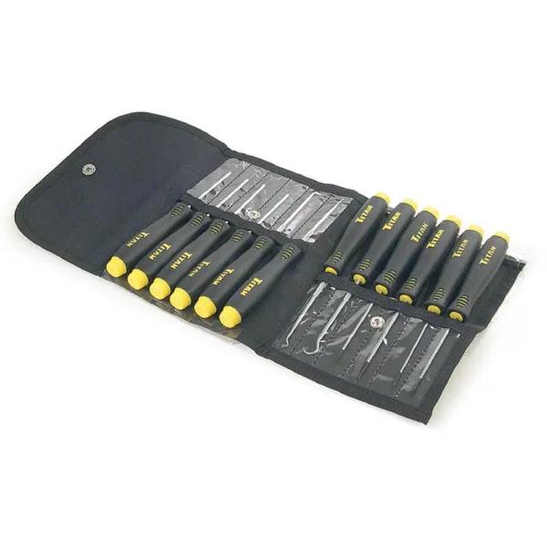 TITAN 12-Piece Pick and Screwdriver Set with Nylon Storage Pouch