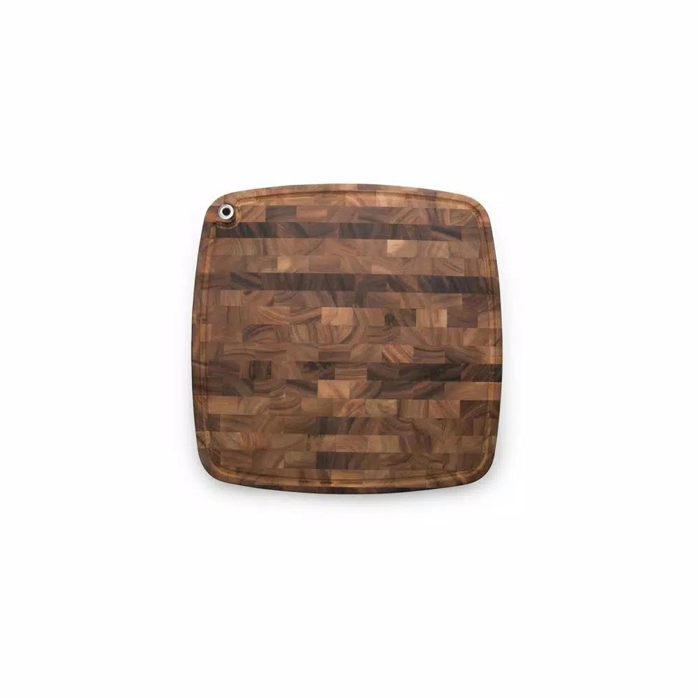 Ironwood Carolina Acacia Wood End Grain Cutting Board, 18 x 18 x 3 in