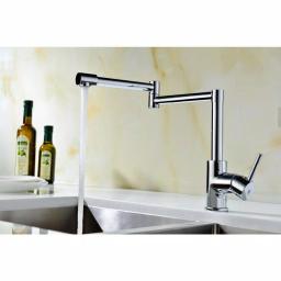 ANZZI Manis Series Deck-Mounted Pot Filler, Polished Chrome thumbnail 5