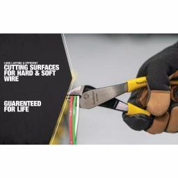 Southwire 8 in. High-Leverage Angled Head Diagonal Cutting Pliers with Dipped Handles thumbnail 5