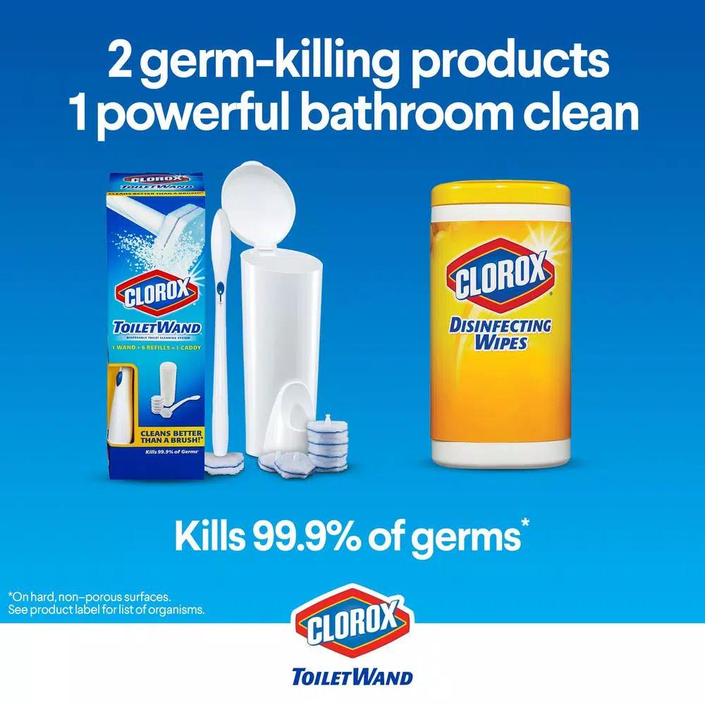 Clorox ToiletWand Disinfecting Toilet Bowl Cleaner Refill Pads, 20-Count