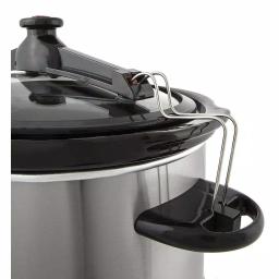 Elite Platinum 8.5 Qt. Stainless Steel Slow Cooker with Locking Lid and Silicone Gasket Seal thumbnail 2