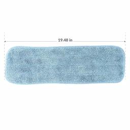 Zwipes 18 in. Microfiber Wet/Dry Flat Mop Pad Refills, Blue (3-Pack) thumbnail 6