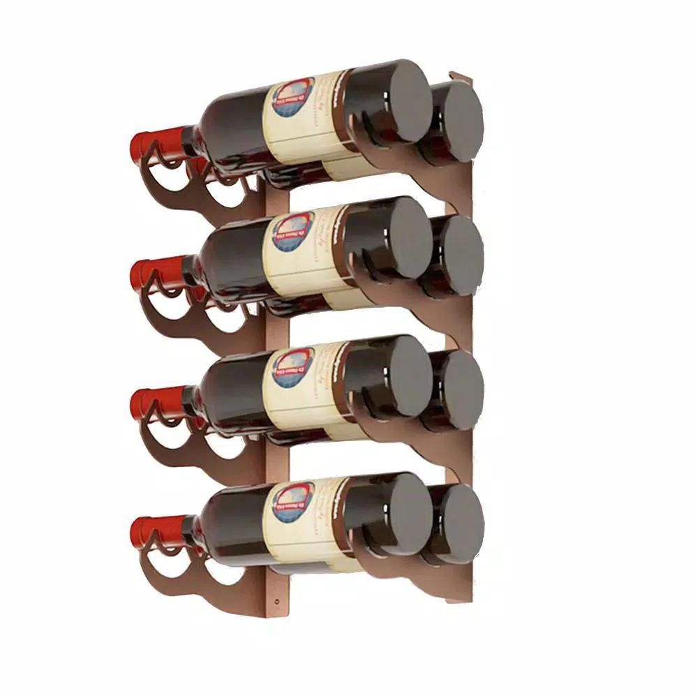 DI PRIMA USA Eagle Edition 8-Bottle Wall Mounted Double Row Wine Rack