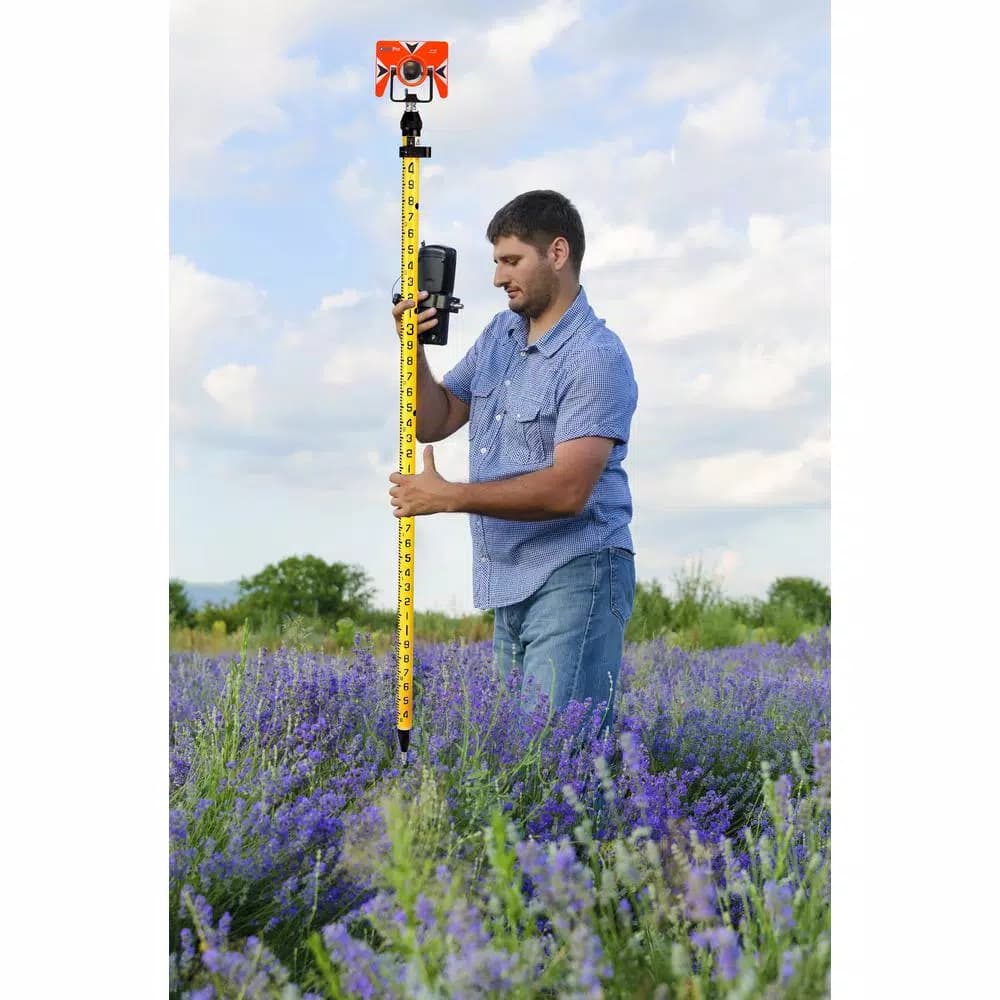 AdirPro 6 ft. Aluminum 3-Position Snap-Lock Rover Telescoping Rod, Yellow