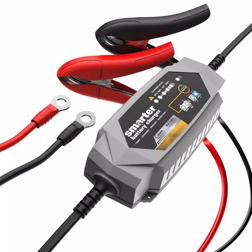 Smartech Products IC-1000 1 Amp 6V/12V Automotive Battery Charger, Maintainer, Repairer & Tester