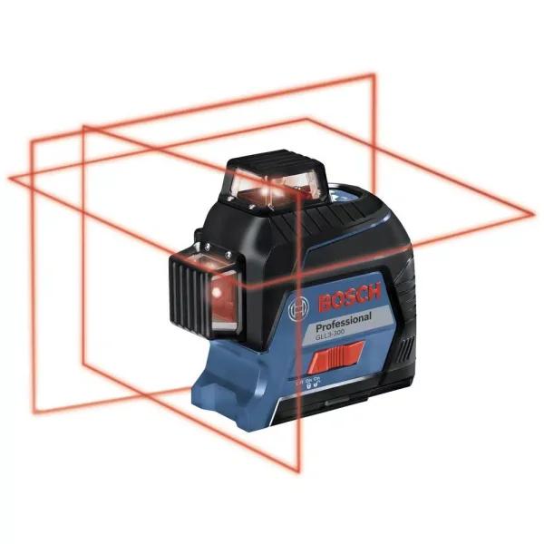 Bosch GLL3-300 360-Degree 3-Plane Self-Leveling Line Laser, 300 ft. Range
