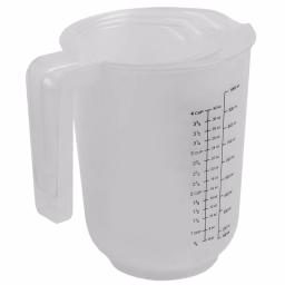 Unbranded Precise Pour 3-Piece Clear Plastic Measuring Cup Set - 1, 2, and 4 Cup Sizes thumbnail 3