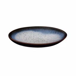 Denby Halo Stoneware Medium Oval Serving Dish, Blue Speckled Finish thumbnail 1