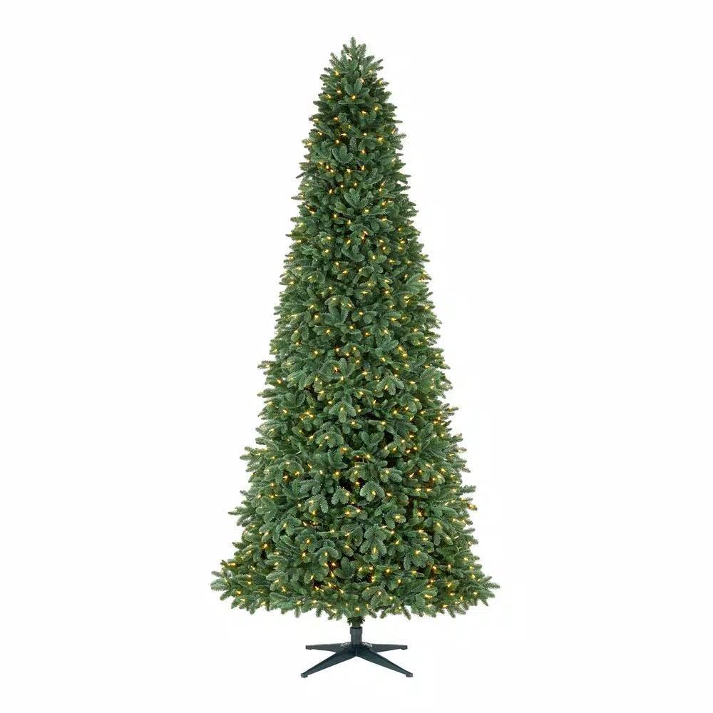 Home Decorators Collection 9 ft Chelsey Balsam Fir Pre-Lit Artificial Christmas Tree with 1100 SureBright Warm White LED Lights