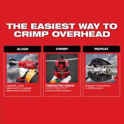 Milwaukee M18 FORCE LOGIC 6-Ton Pistol Utility Crimping Kit with BG-D3 Jaws and 2 Batteries thumbnail 7