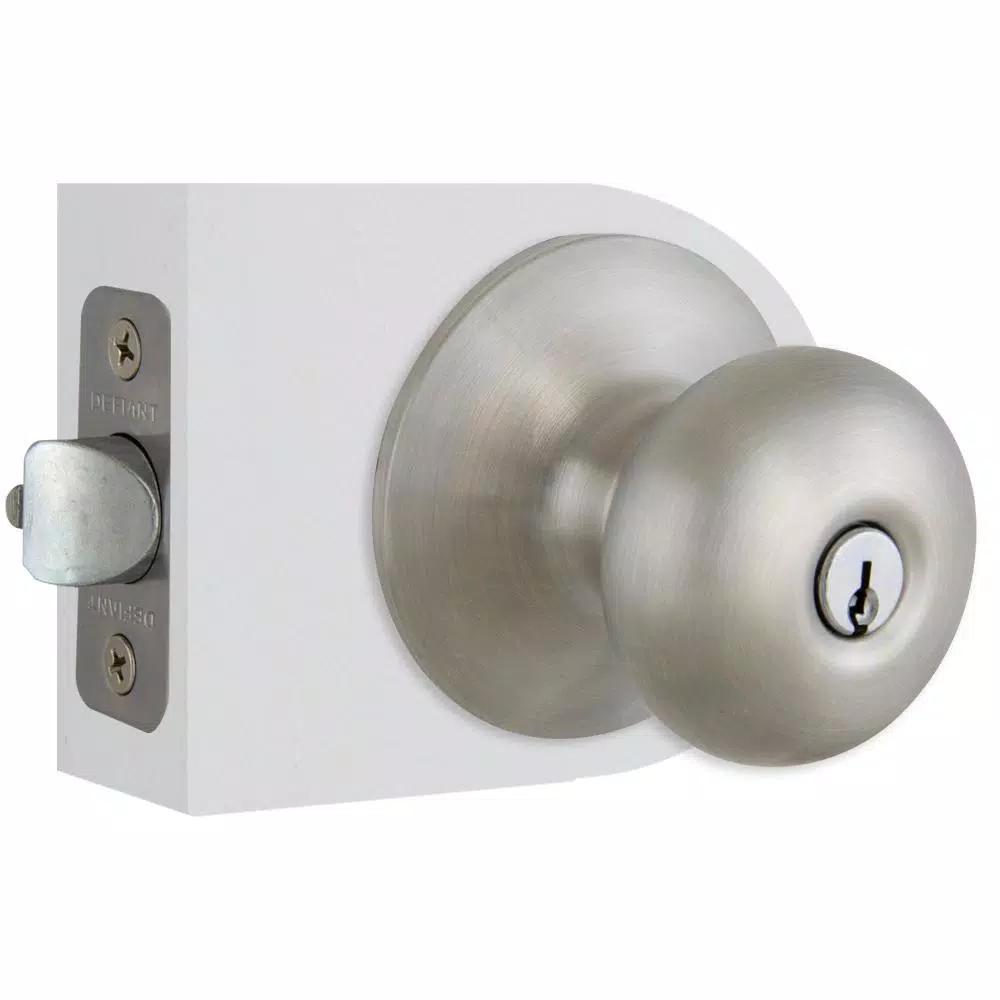 Defiant Berwick Stainless Steel Keyed Entry Door Knob, ANSI Grade 3