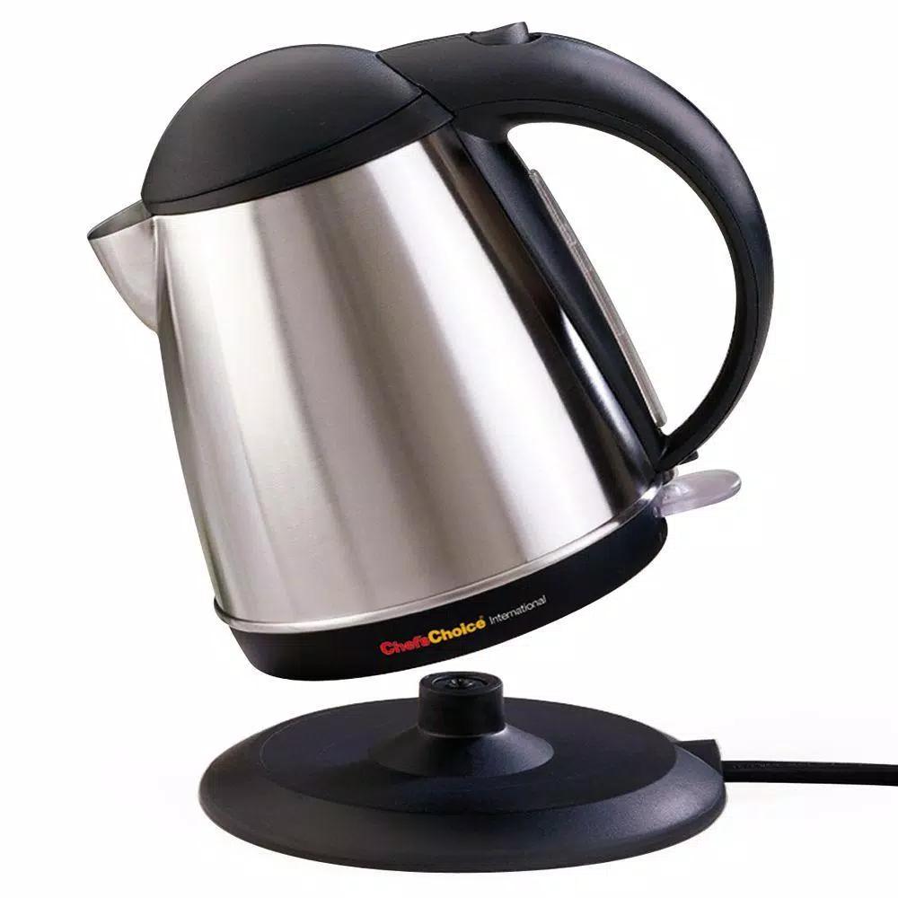 Chef'sChoice International 1.75 Qt. Stainless Steel Cordless Electric Kettle, 1500W