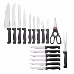Farberware 18-Piece Tri-Star Handle Cutlery Set with Wood Block thumbnail 2