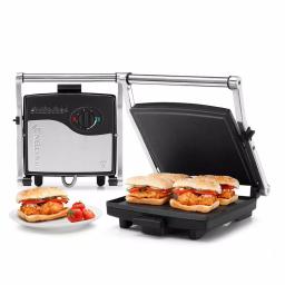 HOLSTEIN HOUSEWARES Holstein 4-Slice Stainless Steel Electric Griddle with Non-Stick Surface, 132 sq. in. thumbnail 2