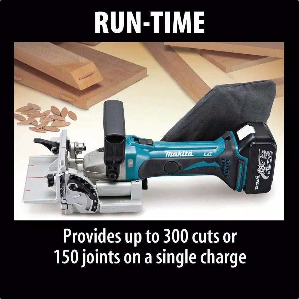 Makita 18V LXT Cordless 0.75 in. Plate Joiner with Bonus 5.0Ah Battery (XJP03Z)