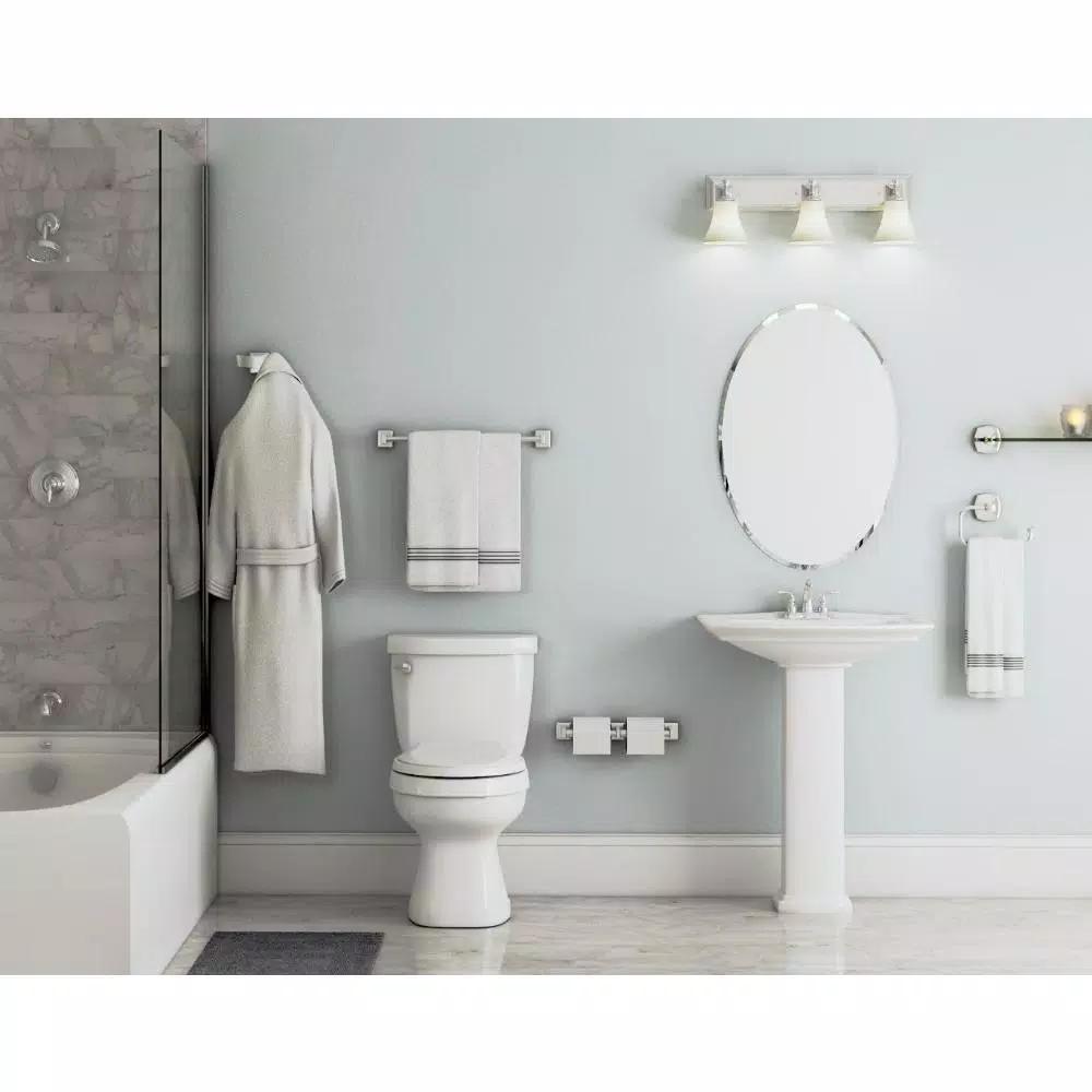 Franklin Brass Century Triple Post Toilet Paper Holder, Polished Stainless Steel