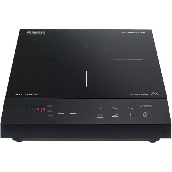 CASO Design Pro Menu Single Induction Burner, 11 in. Black Hot Plate