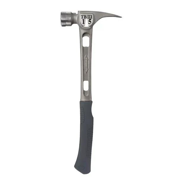 Stiletto TB3MC Ti-Bone 15 oz. Titanium Milled Face Hammer with 18 in. Curved Handle