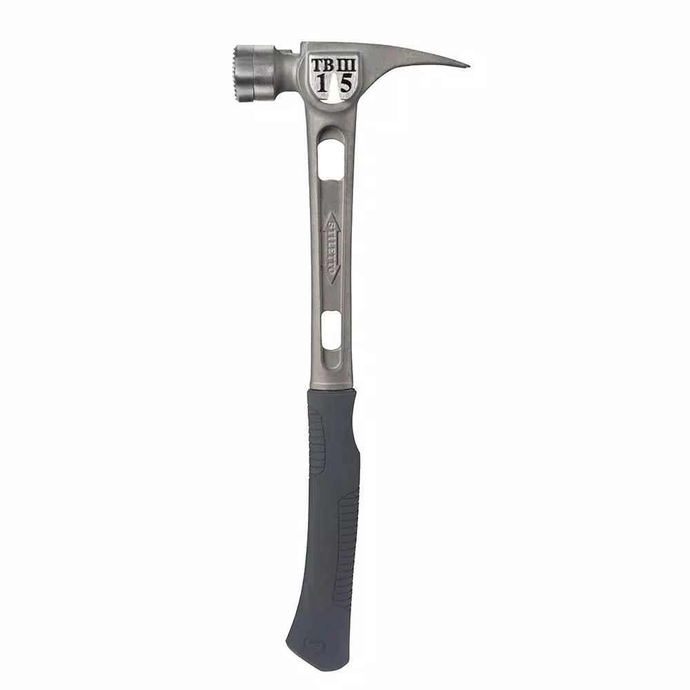 Stiletto TB3MC Ti-Bone 15 oz. Titanium Milled Face Hammer with 18 in. Curved Handle