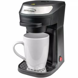 Brentwood Appliances TS-111BK Single Serve Coffee Maker with 12 oz. Porcelain Mug, Black thumbnail 7