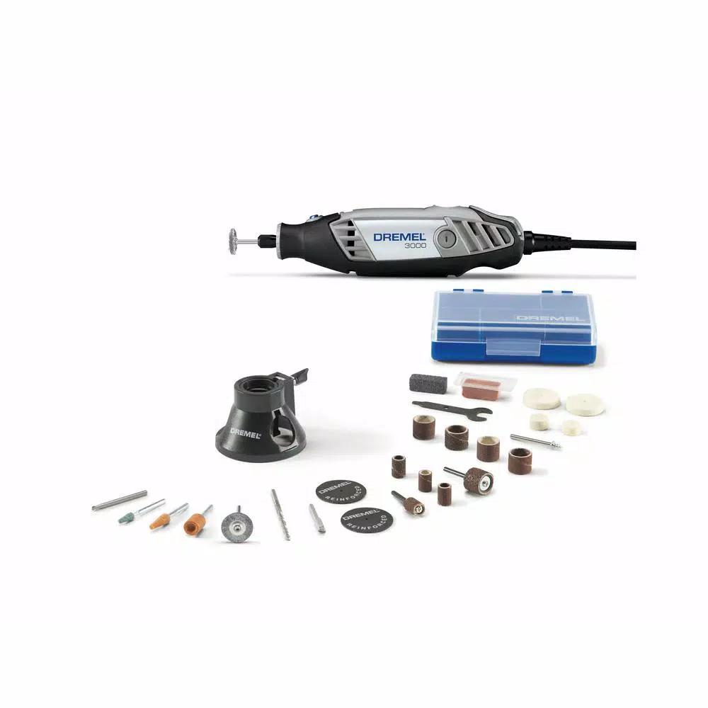 Dremel 3000 Series 1.2 Amp Variable Speed Corded Rotary Tool Kit with 130-Piece Accessory Set