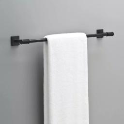 Delta Averland 24 in. Matte Black Towel Bar, Contemporary Zinc Construction thumbnail 2