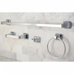 Kingston Brass Americana 4-Piece Polished Chrome Bath Hardware Set thumbnail 2