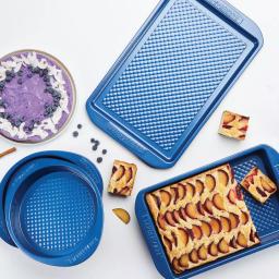 Circulon Farberware Colorvive 4-Piece Nonstick Blue Bakeware Set thumbnail 7