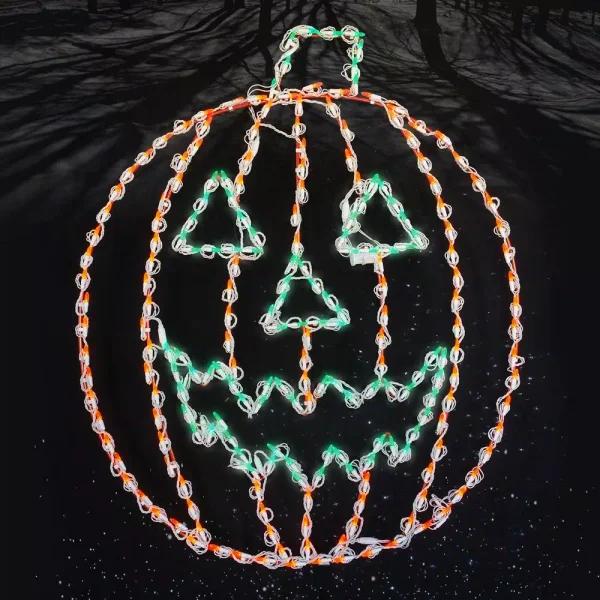 HOLIDYNAMICS HOLIDAY LIGHTING SOLUTIONS Holidynamics 44 in. Lighted LED Jack-O-Lantern Halloween Yard Decoration