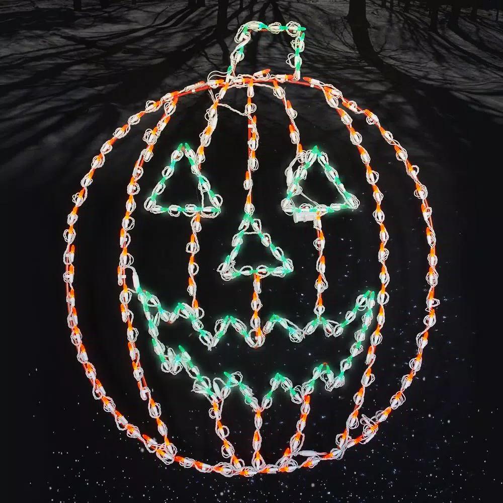 HOLIDYNAMICS HOLIDAY LIGHTING SOLUTIONS Holidynamics 44 in. Lighted LED Jack-O-Lantern Halloween Yard Decoration