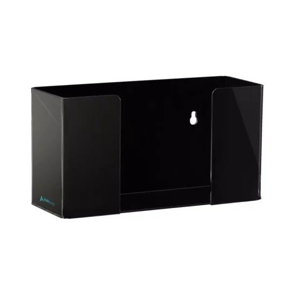 AdirMed Acrylic Black Single Box Glove Dispenser, Wall Mount