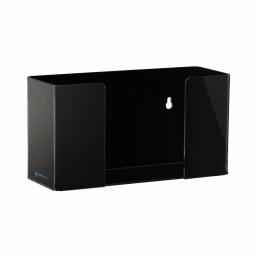 AdirMed Acrylic Black Single Box Glove Dispenser, Wall Mount thumbnail 1