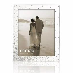 Nambe Dazzle Metal Picture Frame, 8 x 10 Silver Contemporary Tabletop Photo Frame thumbnail 1