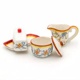 Euro Ceramica Duomo Collection Stoneware Breakfast Accessory Set thumbnail 2